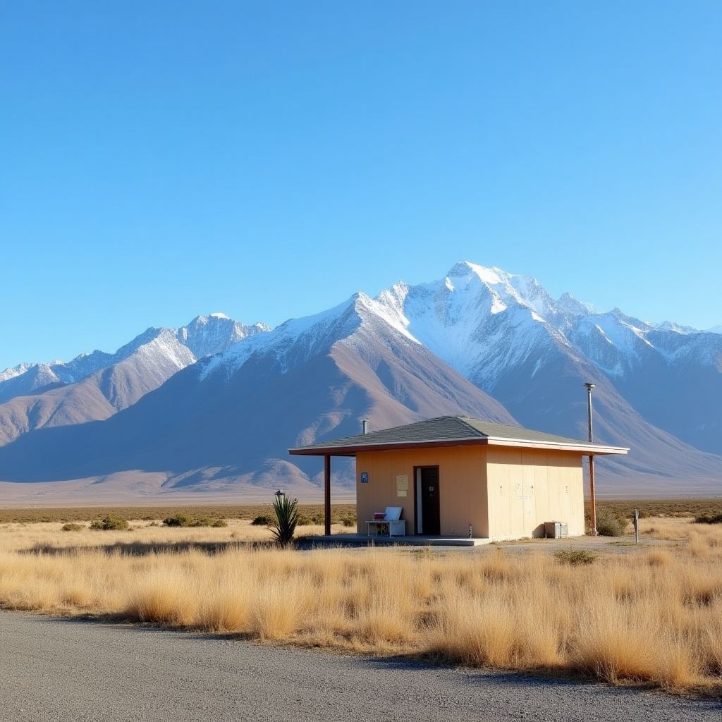 Estación YPF en ruta patagónica